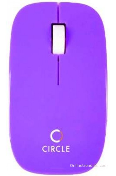 Circle FlintO Wired Optical Mouse Mouse(USB, Purple)